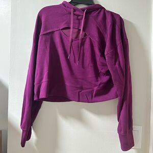 90 Degree By Reflex Magenta Cutout Hoodie